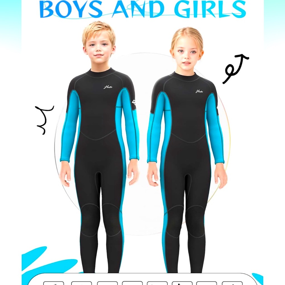 NWT neoprene shorty wetsuite for kids-size 14